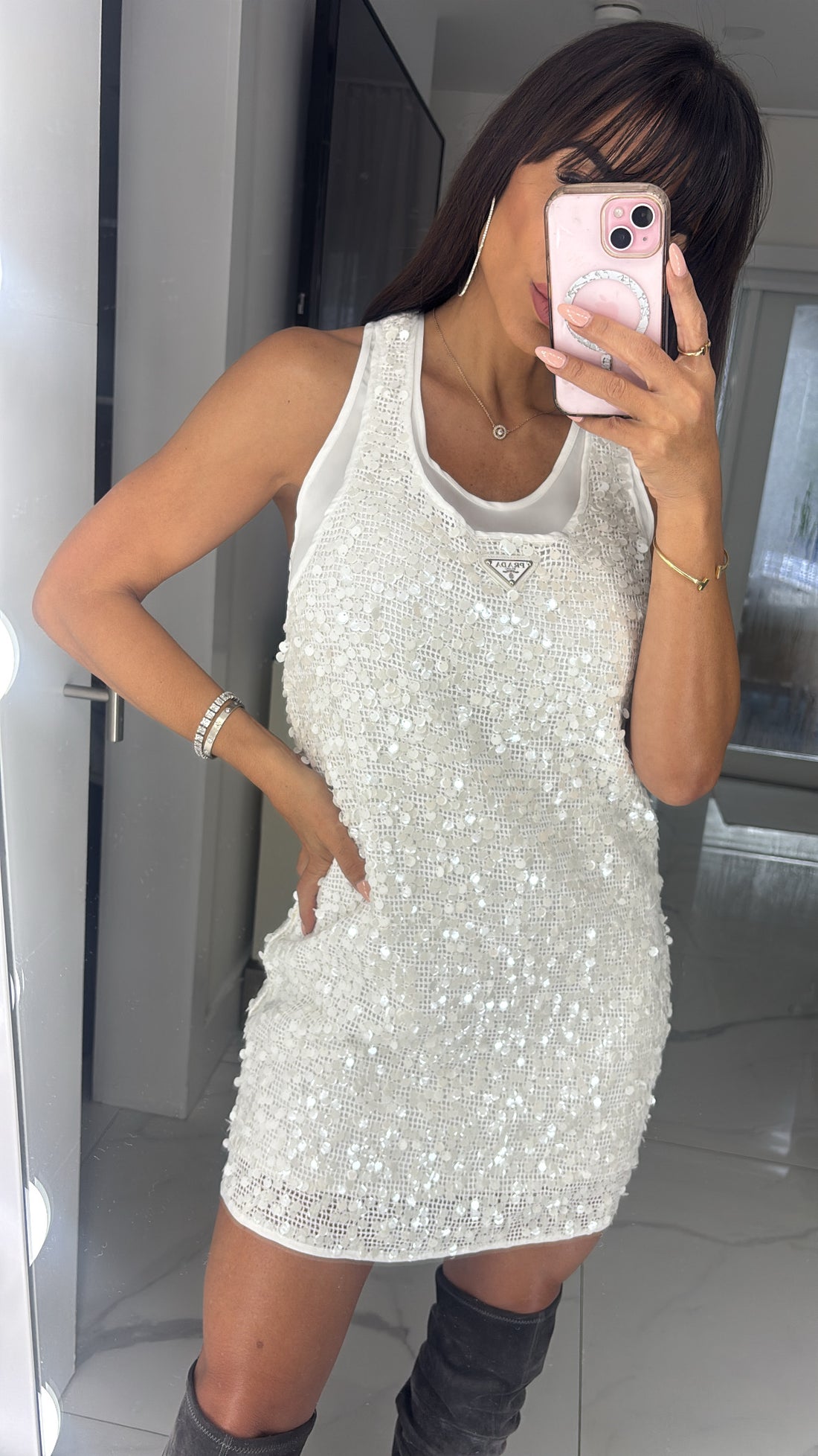 White Prada Dress