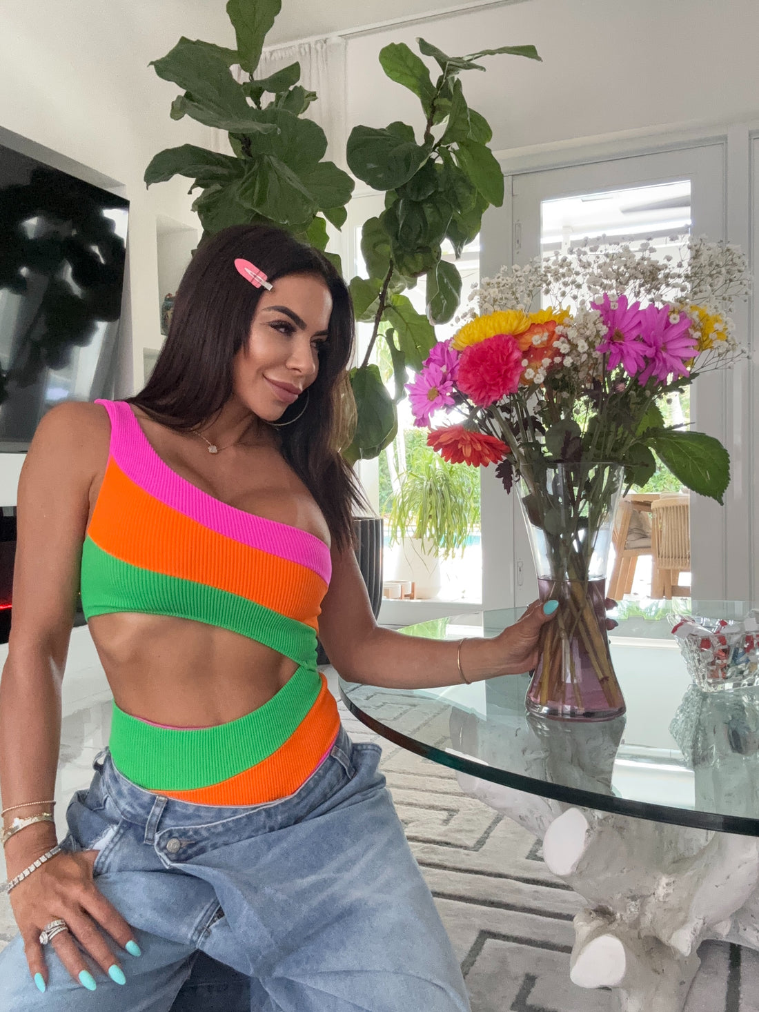 Multicolor Bodysuit