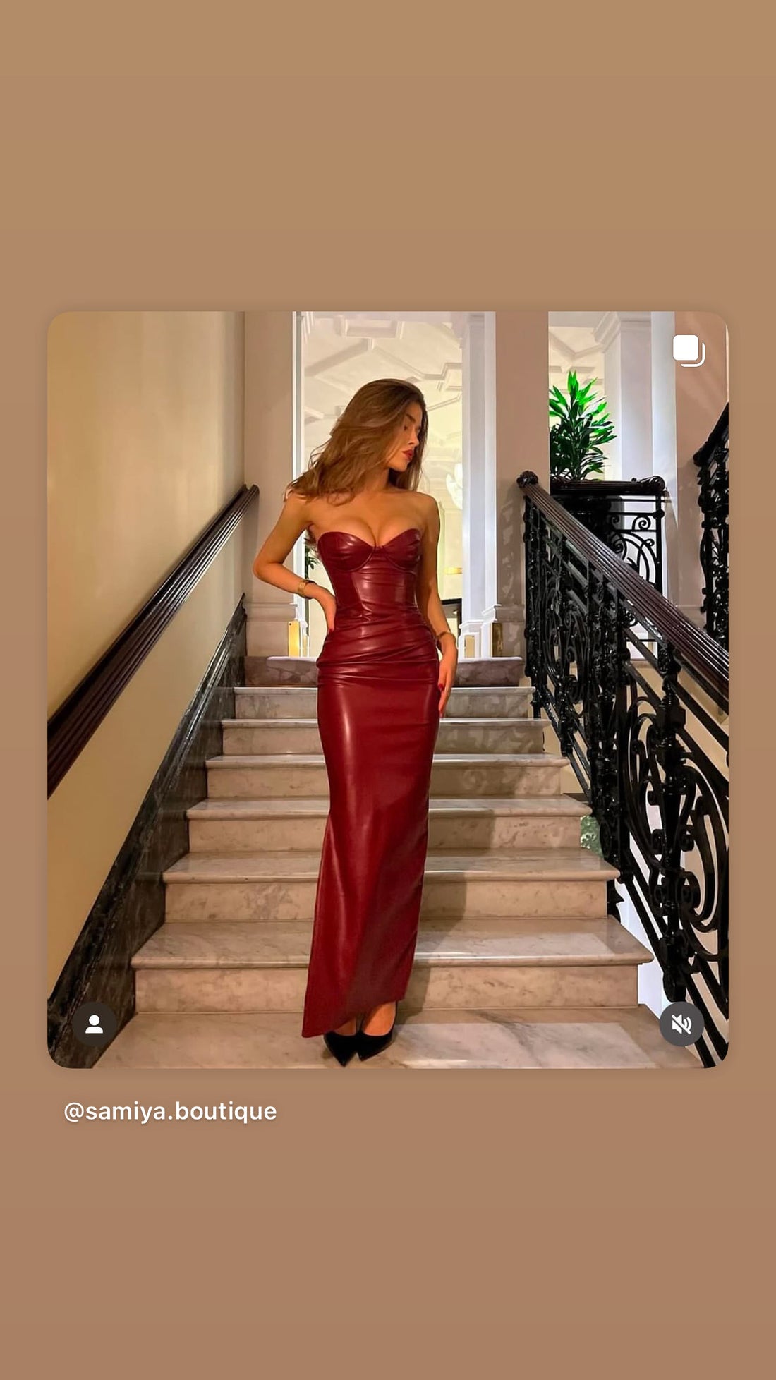 Burgundy Dress