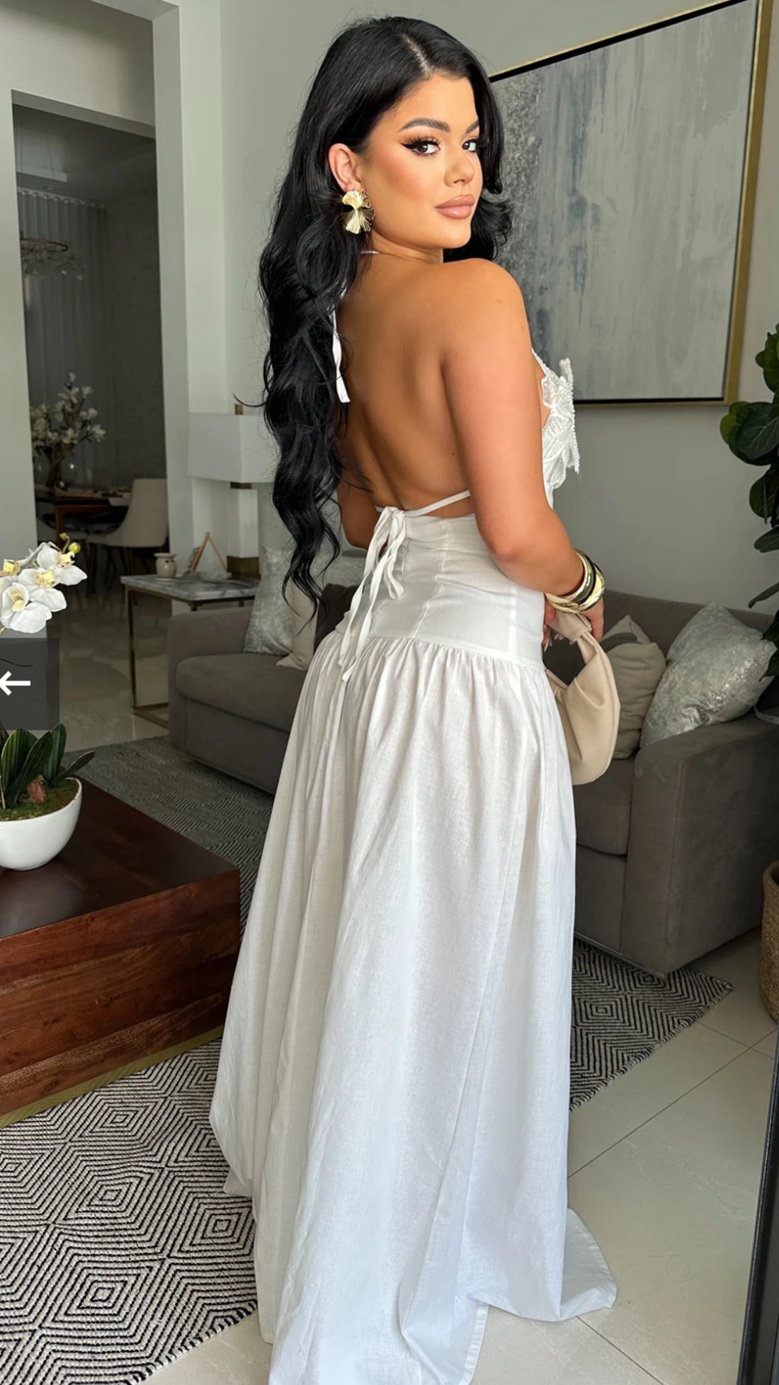 Flower Long Dress