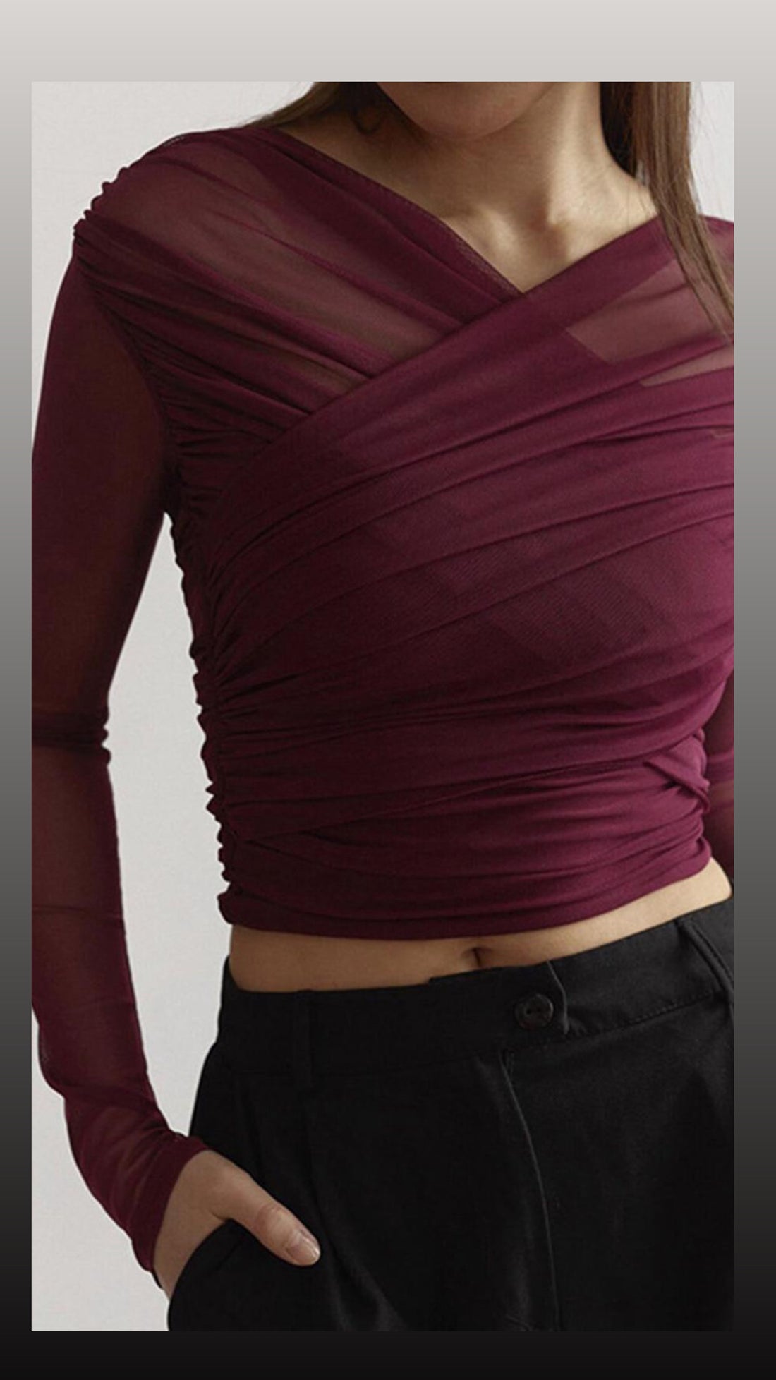 Burgundy Top