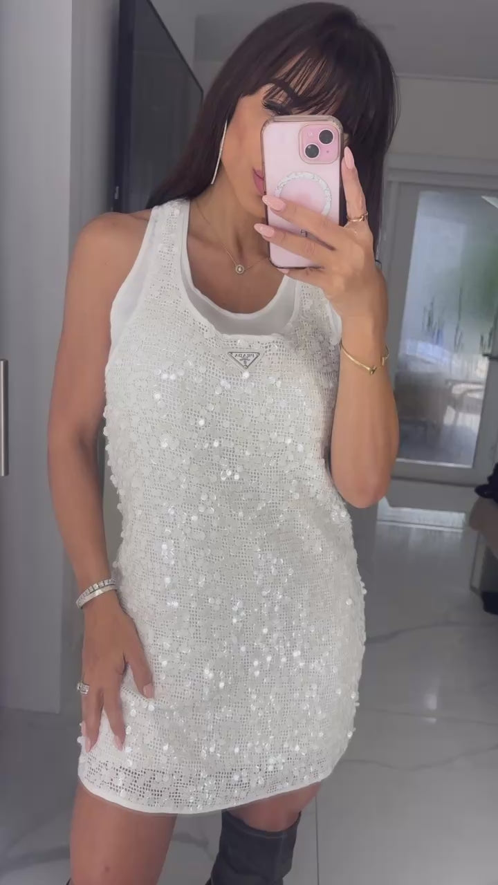 White Prada Dress