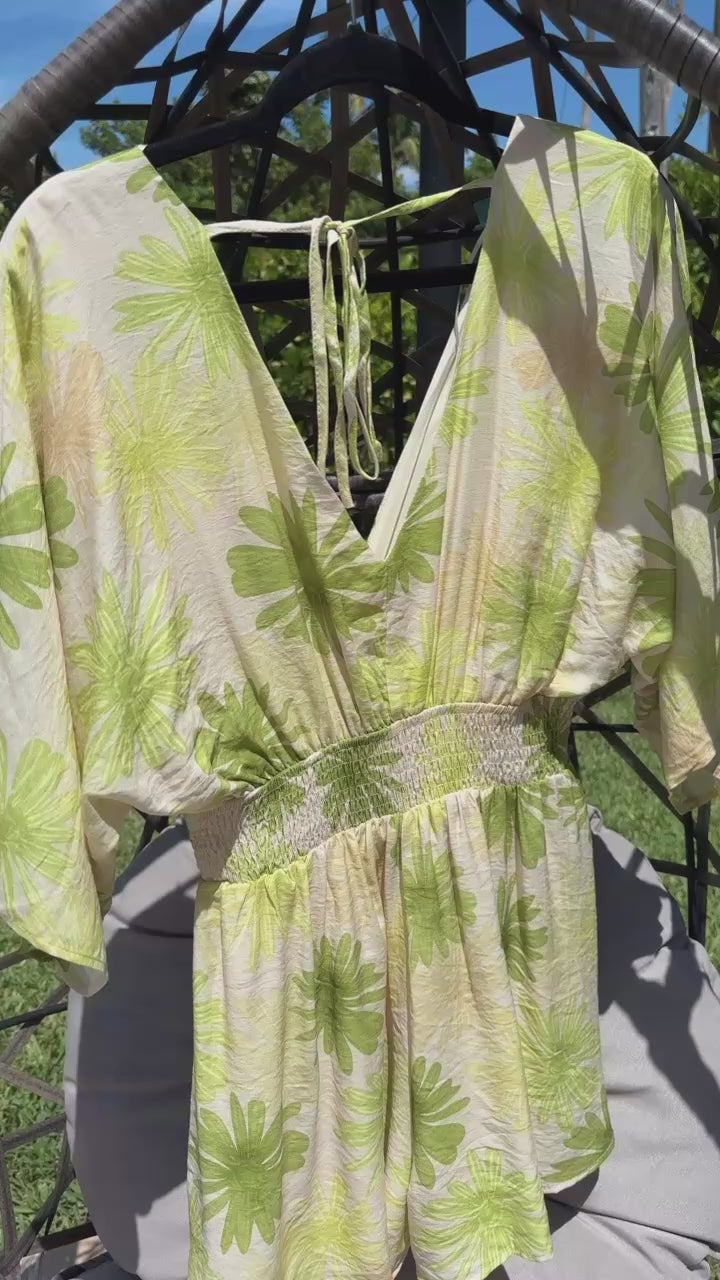 Multigreen Romper