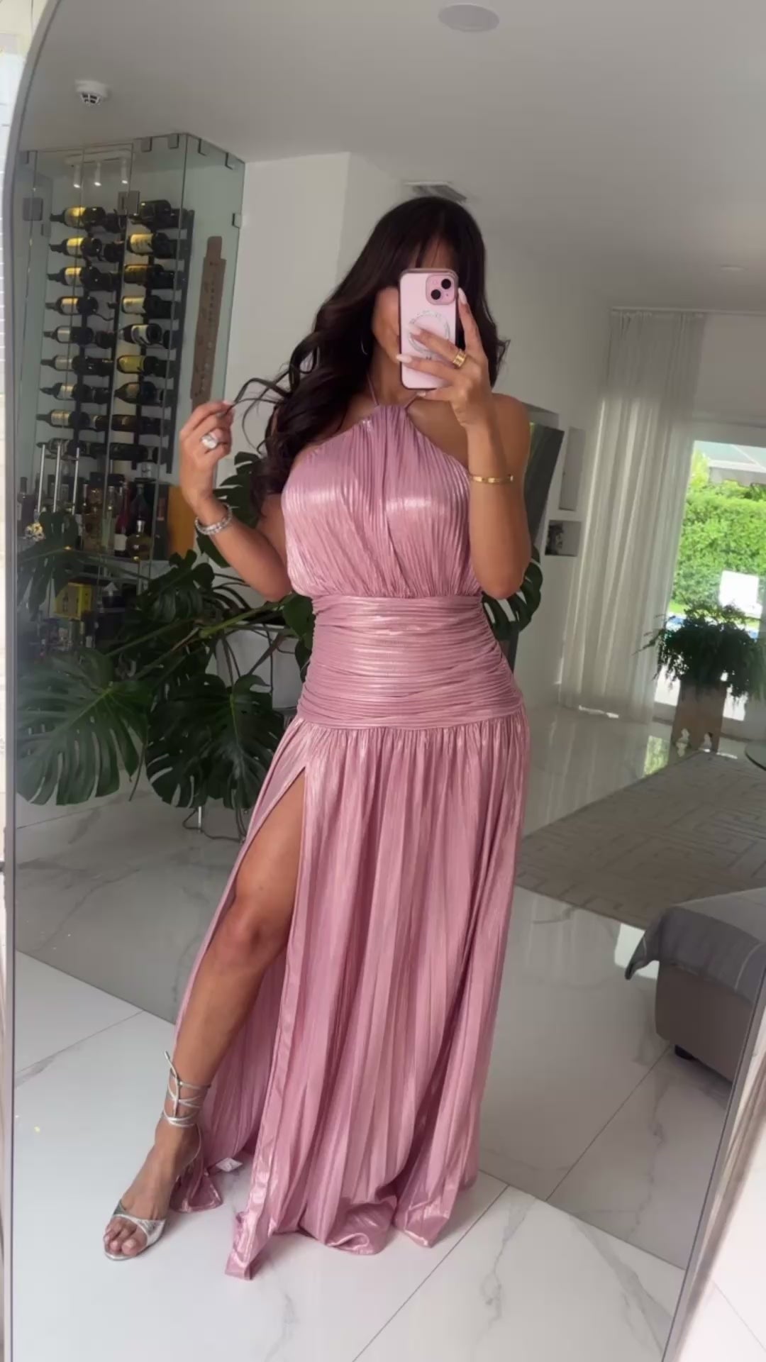 Pinky Long Dress