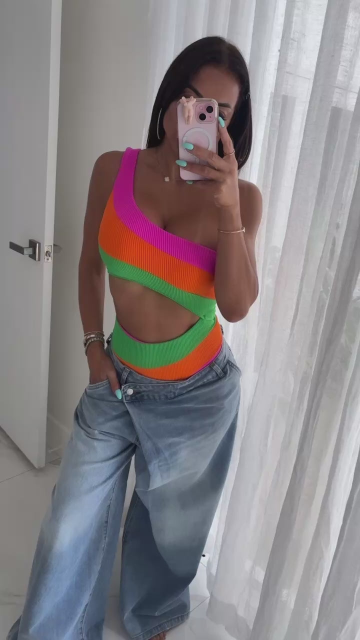 Multicolor Bodysuit