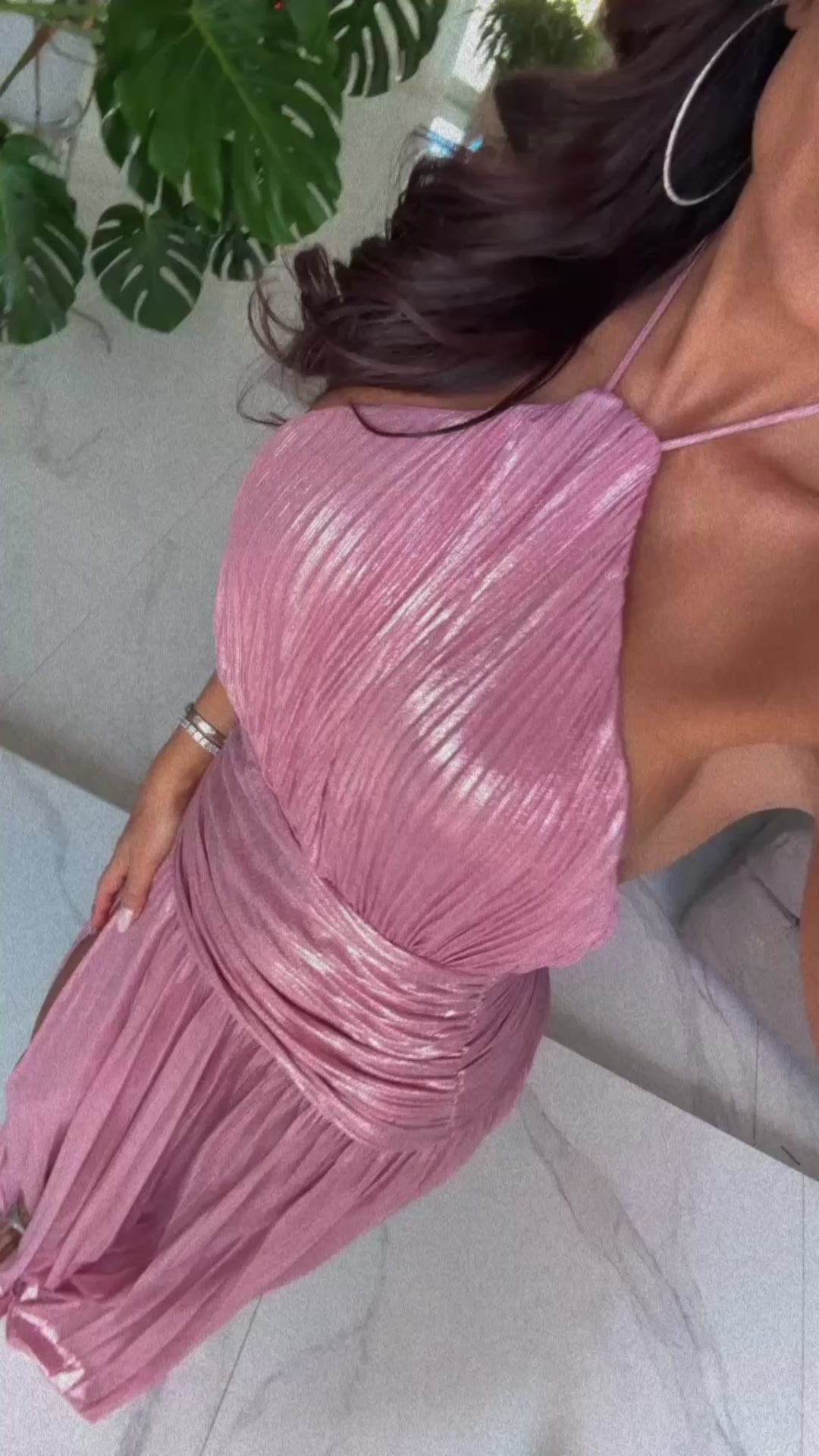 Pinky Long Dress