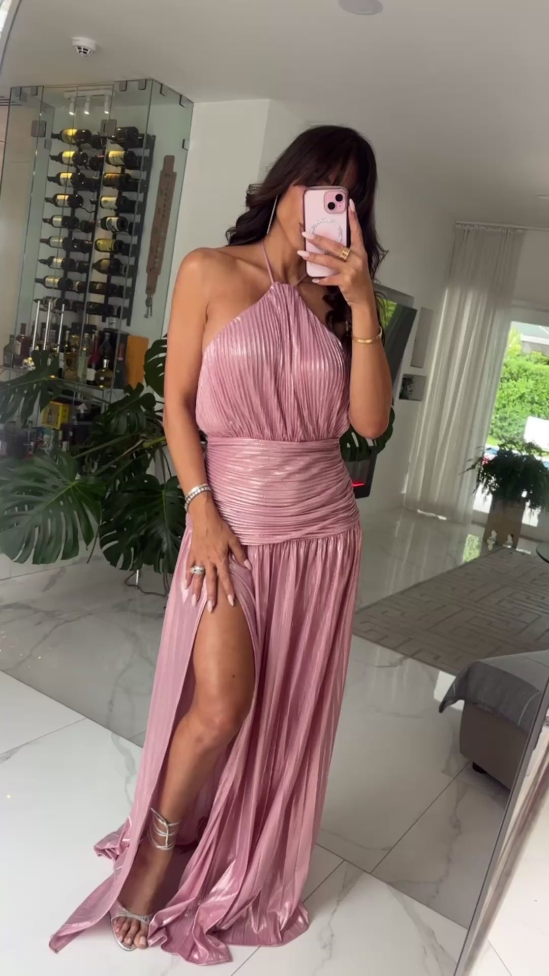 Pinky Long Dress